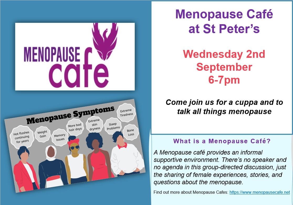 Menopause cafe September 2026